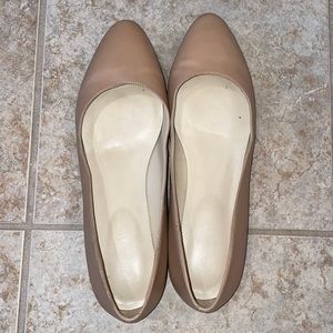 Tan ballet flats
